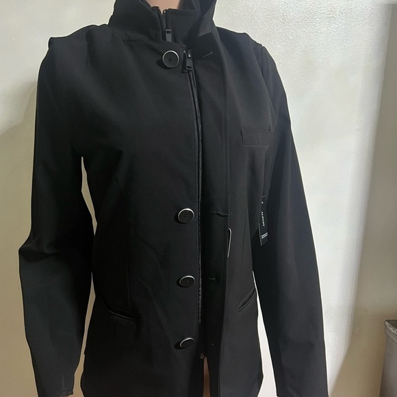 ALFANI Women’s Black Button Up and Zipper Jacket - Picture 5 of 16
